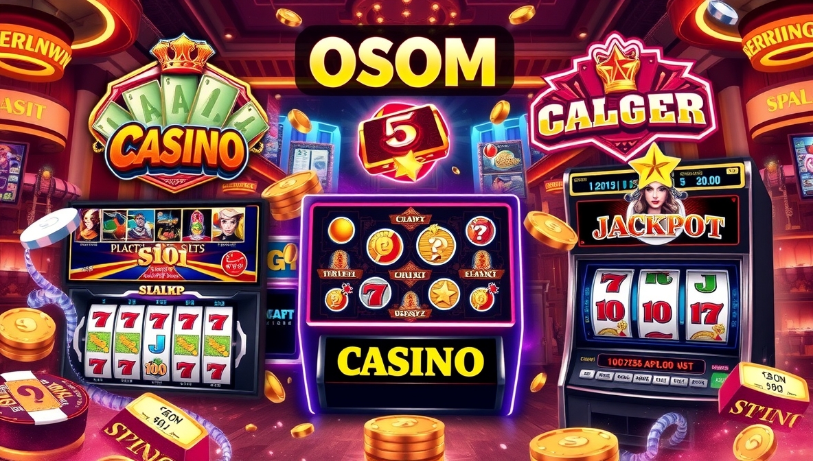Osom Casino slot games with exciting themes and jackpots